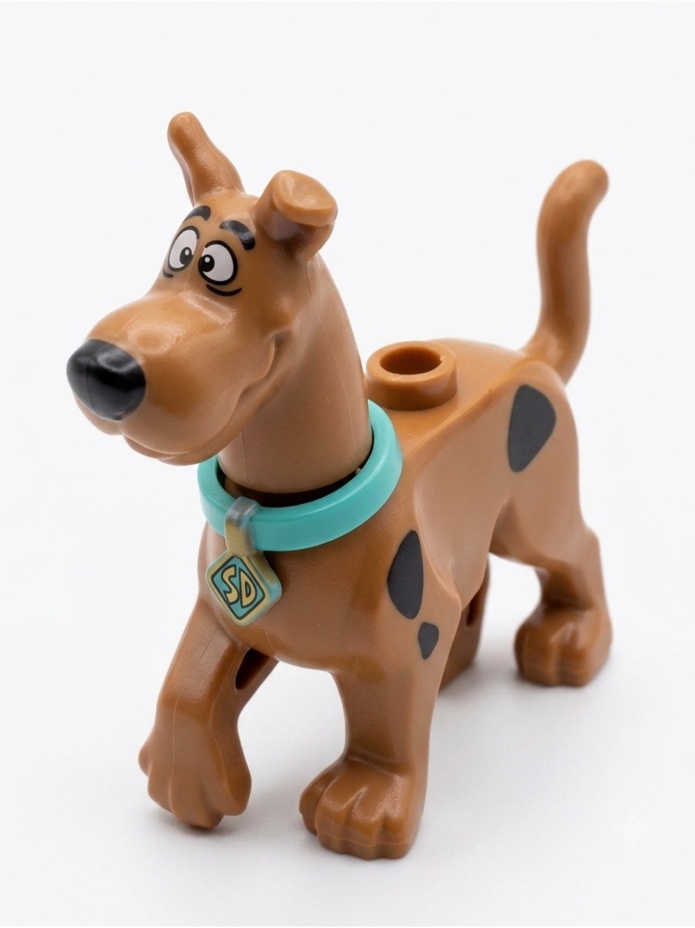 Scooby Doo Lego Authentic Brown Dog Mini Figure Teal Collar Collectible Toy